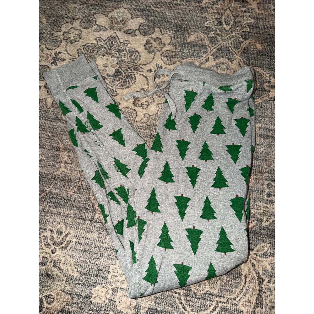 Hanna Andersson Christmas Tree Pajama Pj Jogger Pants